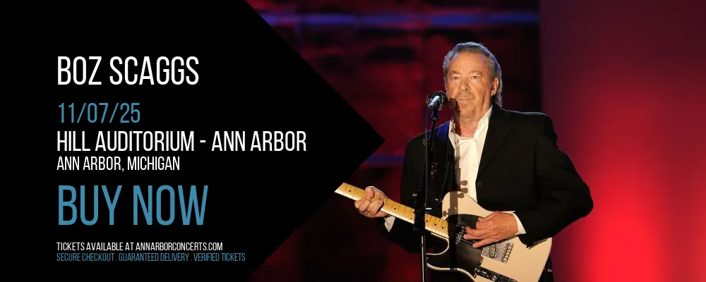 Boz Scaggs at Hill Auditorium